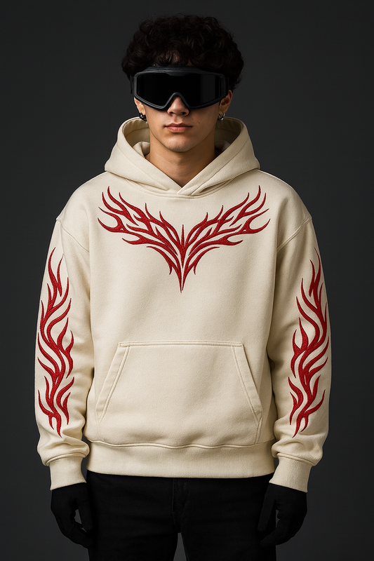 Gen V Inferno Hoodie – Ivory Heat Edition
